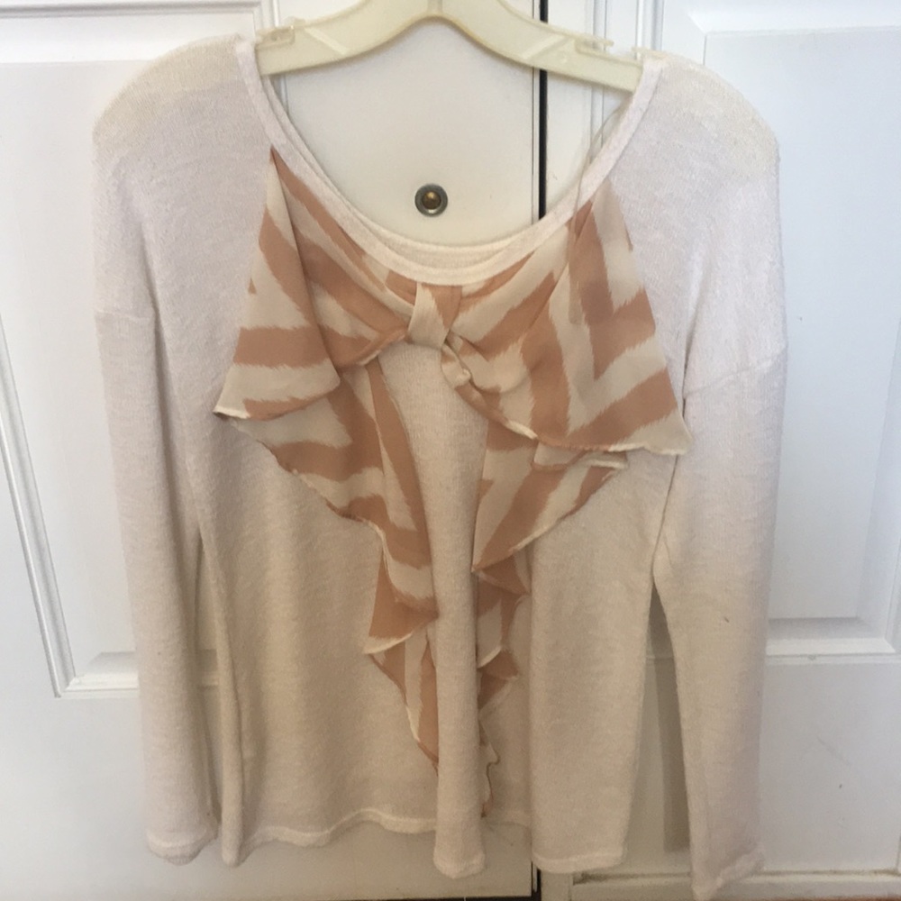 Charming Charlie bow shirt